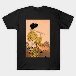 Geisha melody - vintage japanese art T-Shirt